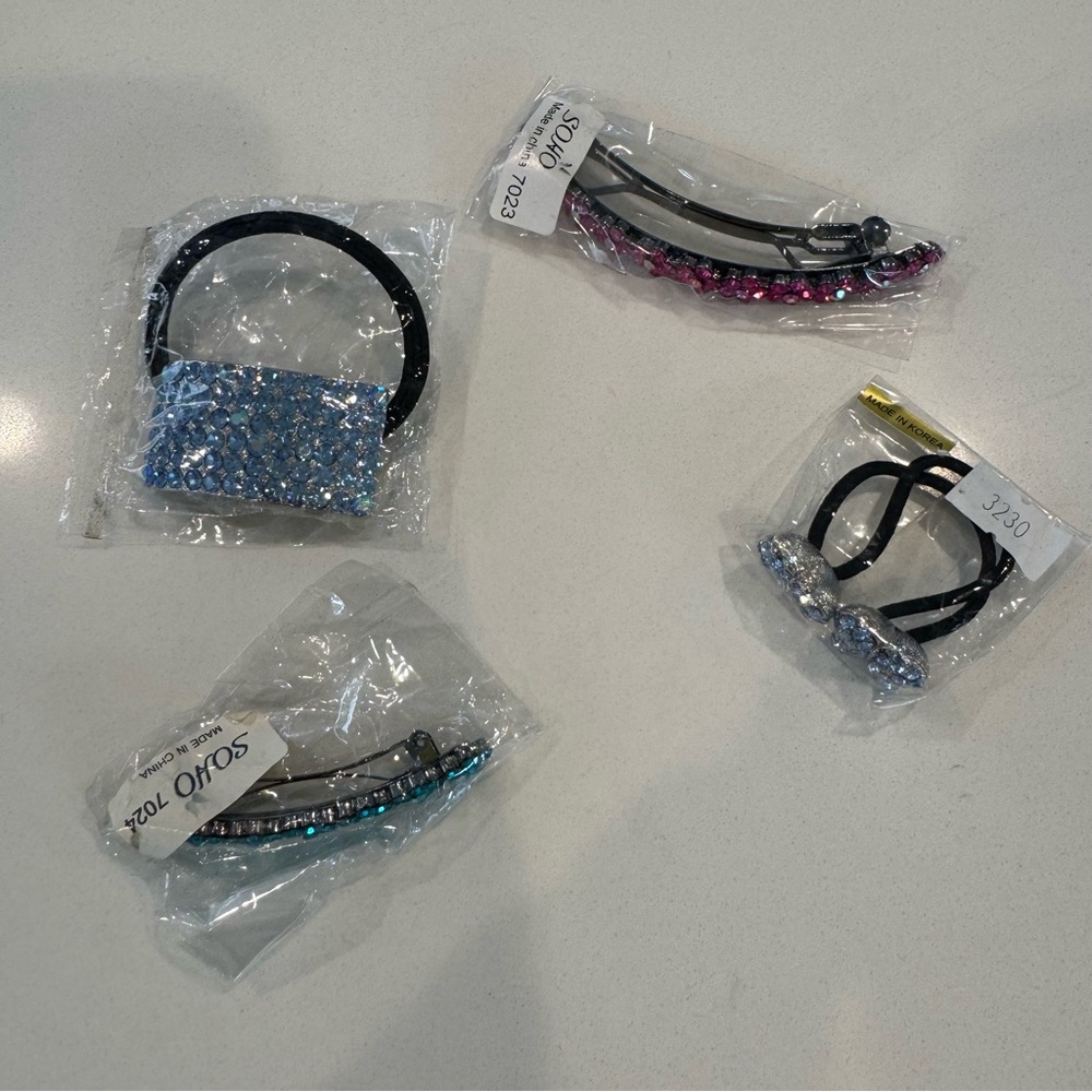 Y2K Crystal Embellished Feminine Romantic Hair Accessories Balletcore Barbiecore